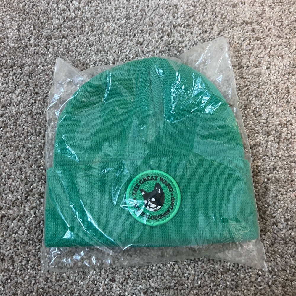 Golf Wang Green Beanie with Black & White Patch